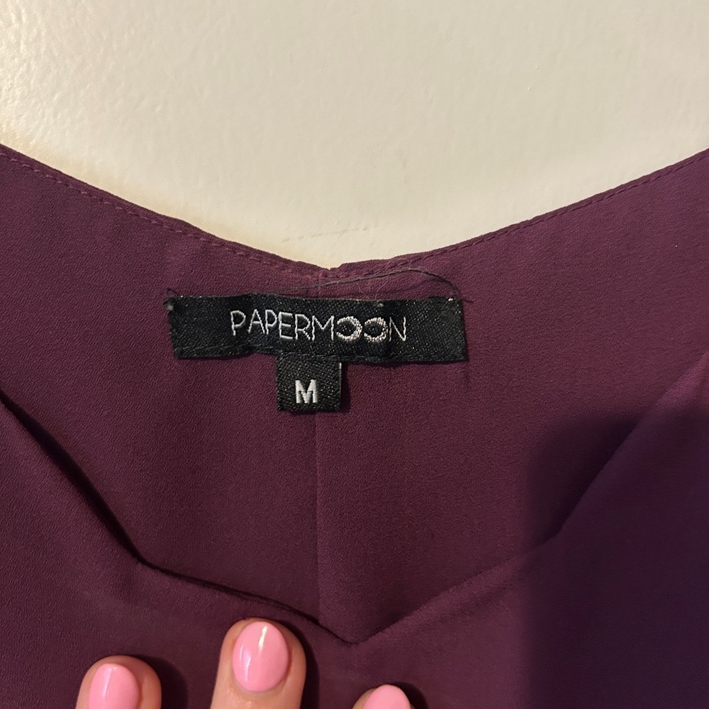 Papermoon Deep Purple Camisole Top Size Medium - Picture 2 of 5